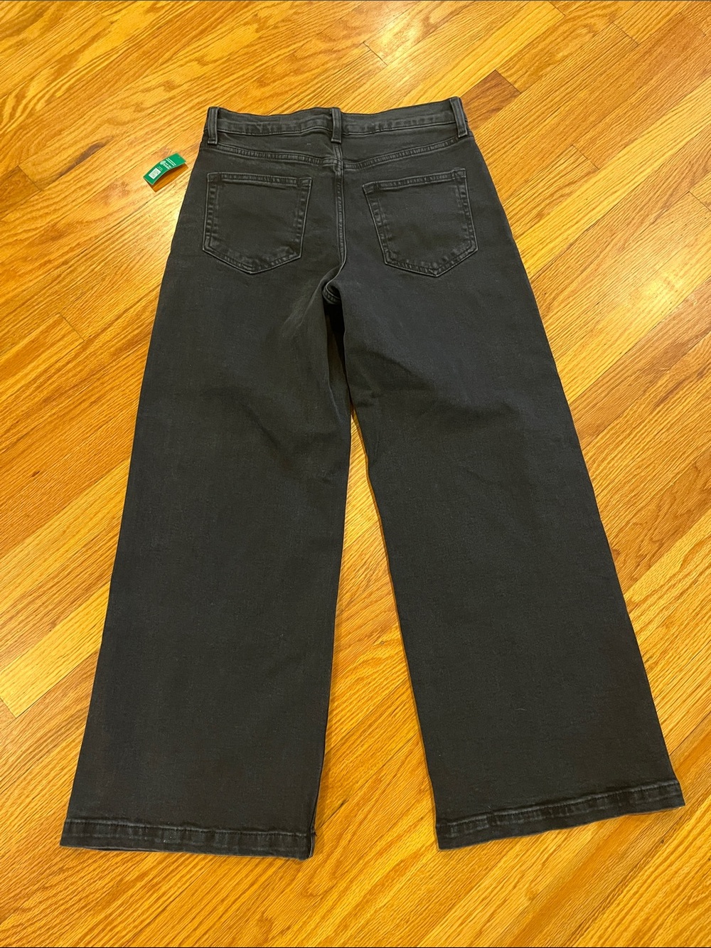 Gap High Rise Stride Black Wide Leg Jeans 30 Petite NWT - Picture 5 of 5